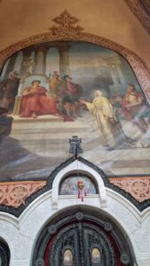 מריה המגדילת עם הקיסר הרומי טיבריוס - מתוך הסיור הארכיאולוגיה של המנזרים הרוסיים בהר הזיתים