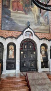 הדלת שסוגרת את קודש הקודשים בכנסיית מריה מגדלנה - מתוך הסיור הארכיאולוגיה של המנזרים הרוסיים בהר הזיתים