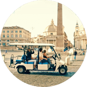 Recorrido en carrito de golf (scooter) por Roma