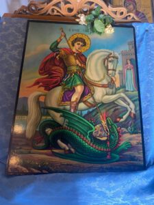 Visita guiada de Atenas en hebreo - Iglesia de San Jorge: Agios Georgios mata al dragón