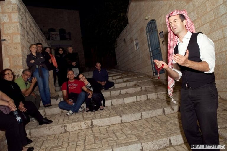 סיור במשכנות שאננים וימין משה עם שחקן