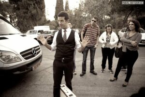 סיור במשכנות שאננים וימין משה עם שחקן