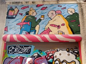 Evening tour of graffiti and culinary corruption in downtown Haifa