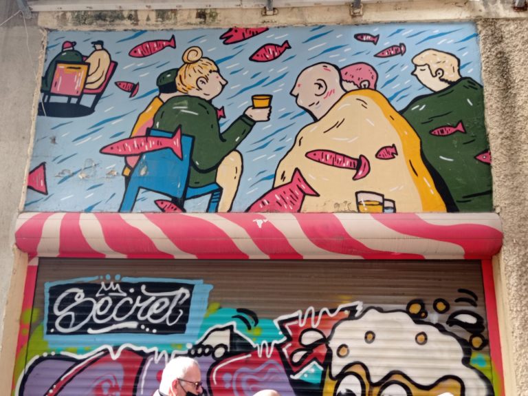 Evening tour of graffiti and culinary corruption in downtown Haifa